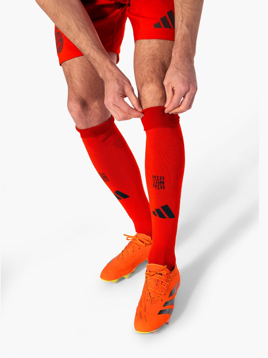 Футбольные носки ADIDAS PERFORMANCE FC Bayern München Home 24-25, красный/темно-красный — фото 3
