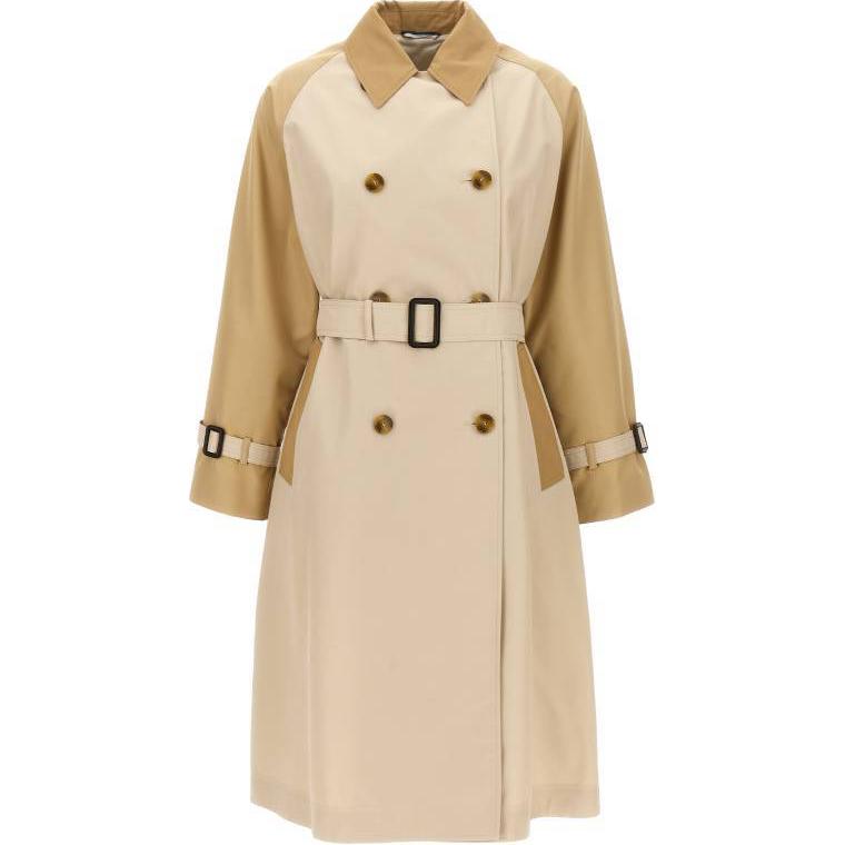 

WEEKEND MaxMara Двубортное двустороннее тренч, Beige