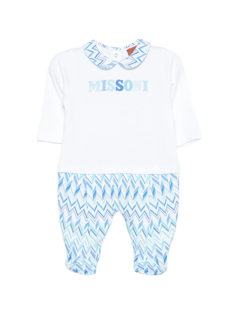 

Пижама с зигзагообразным принтом Missoni Kids, белый