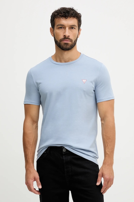 

Хлопковая футболка Guess, синий