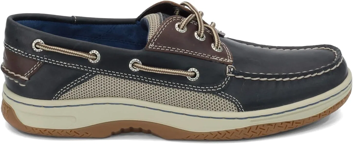 Мокасины с тремя люверсами Sperry, Navy/Brown — фото 3