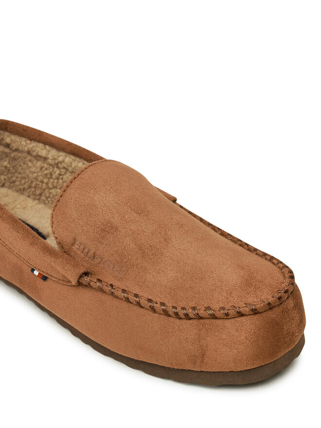 Домашние тапочки Tommy Hilfiger Driver House Shoe FM0FM05224 Marrón, коричневый — фото 4
