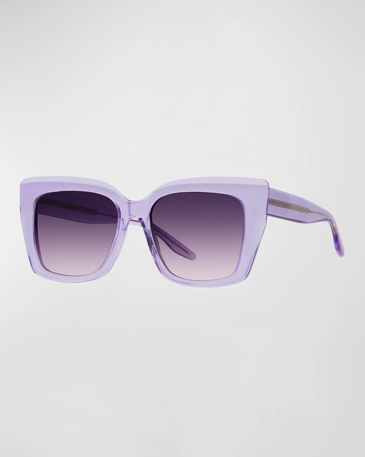 

Солнцезащитные очки Devine Square из ацетата и титана Barton Perreira, цвет Devine Sheer Lilac Rose Gold Ladies Night