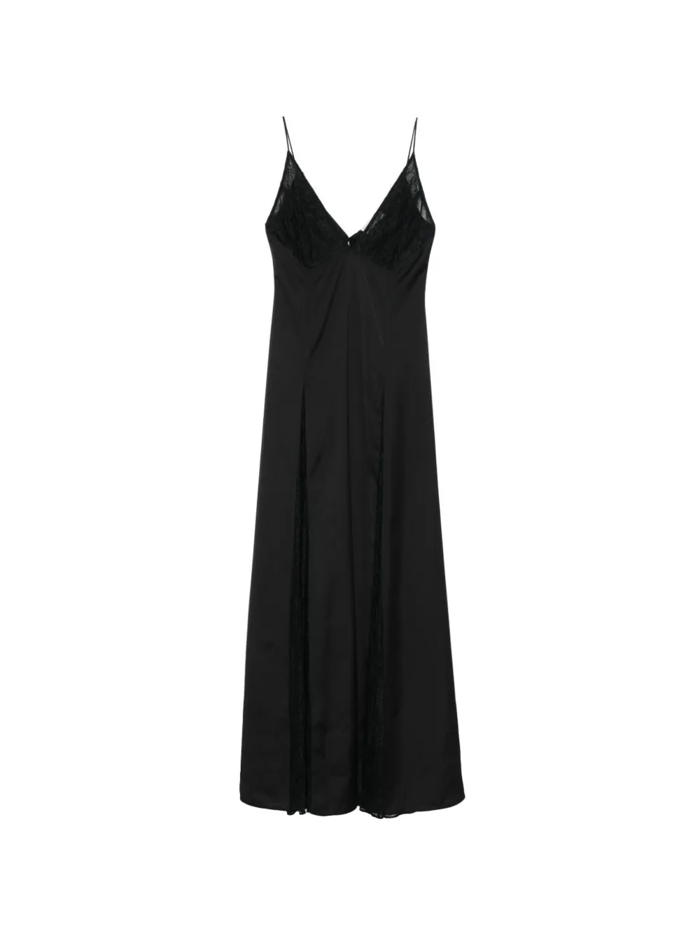 

Макси-платье с кружевом и V-образным вырезом The New Arrivals Ilkyaz Ozel, черный