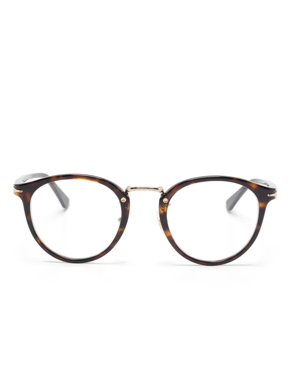 

Очки в круглой оправе Montblanc, коричневый