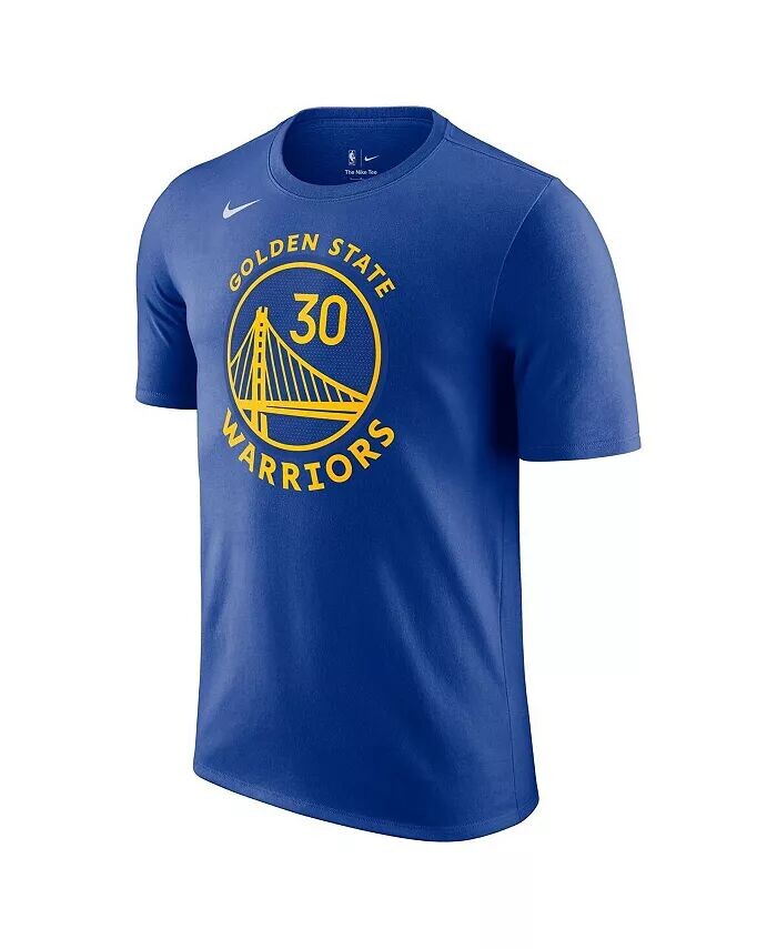 Мужская футболка с именем и номером Стивена Карри Royal Golden State Warriors Icon 2022/23 Nike, синий — фото 3