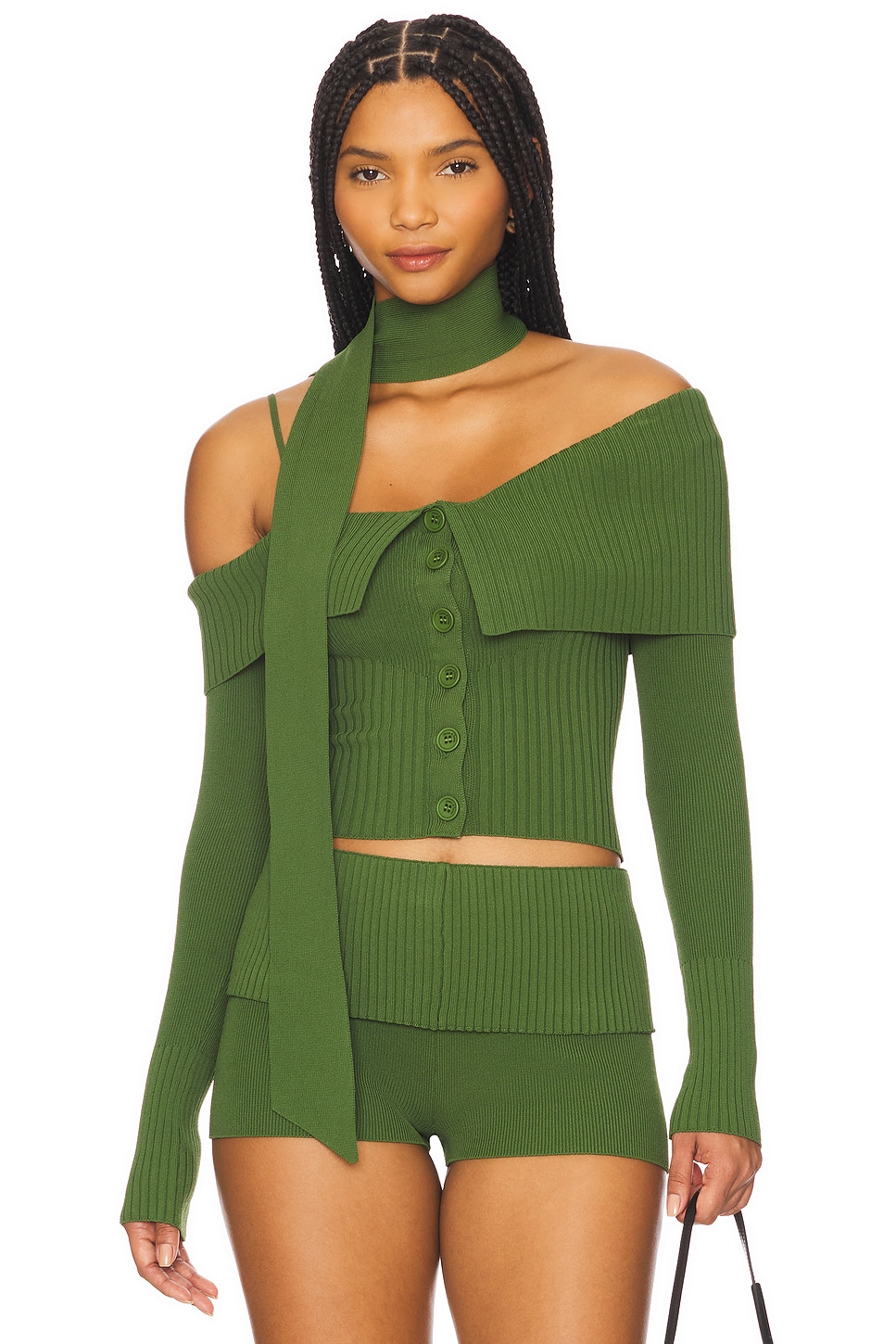 

Свитер "One love one shoulder" от House Of Sunny, pine green