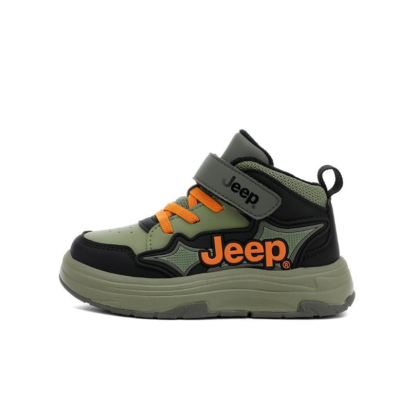 Jeep Outdoor Sports синтетические кожаные амортизирующие кроссовки Mid top для детей — фото 3