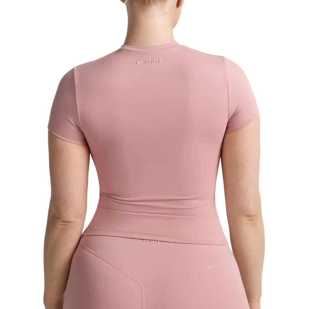 Футболка женская матовая SKIMS Padded Baby Nike, NSKM Swertia — фото 3