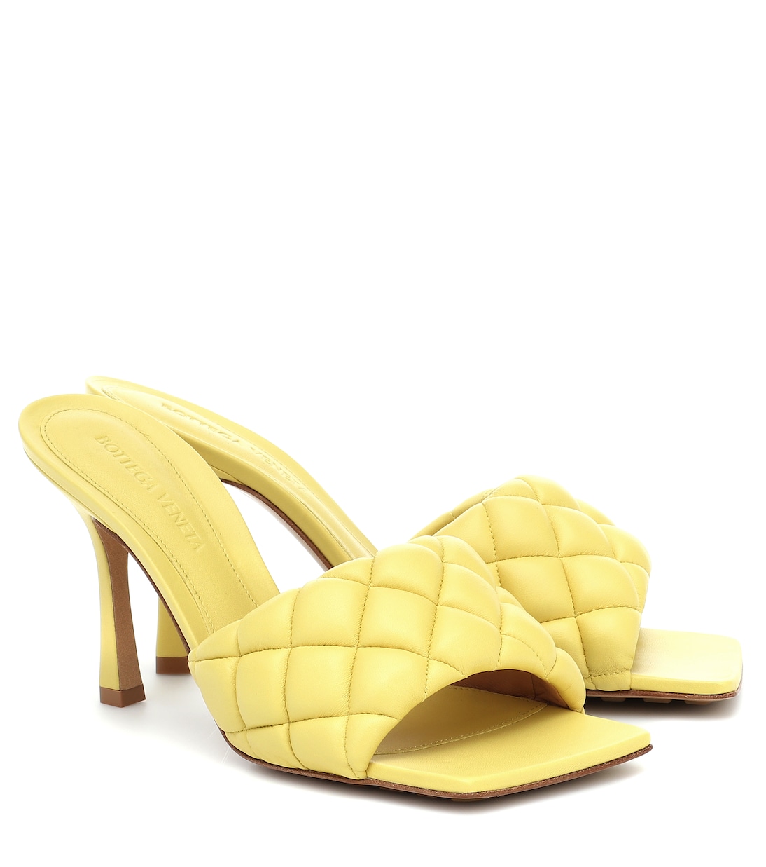 Мягкие кожаные сандалии Bottega Veneta, Pear
