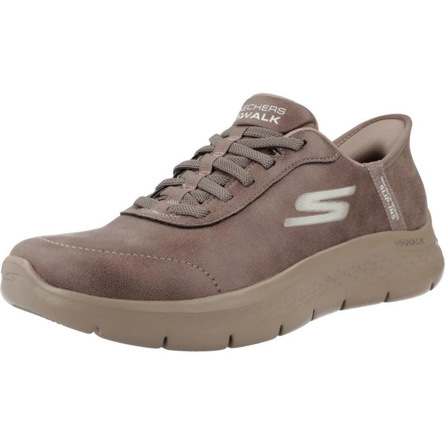 Кроссовки Skechers модель Go Walk Flex - Mali Slip-ins цвет коричневый