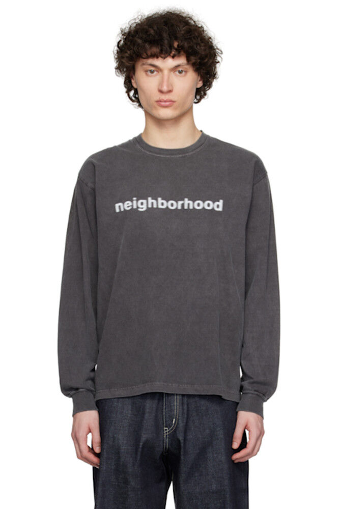 

Серая футболка NH.LS-3 Neighborhood