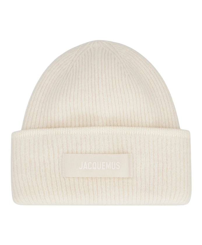 

Вязаная шапка из шерсти альпаки Jacquemus, бежевый