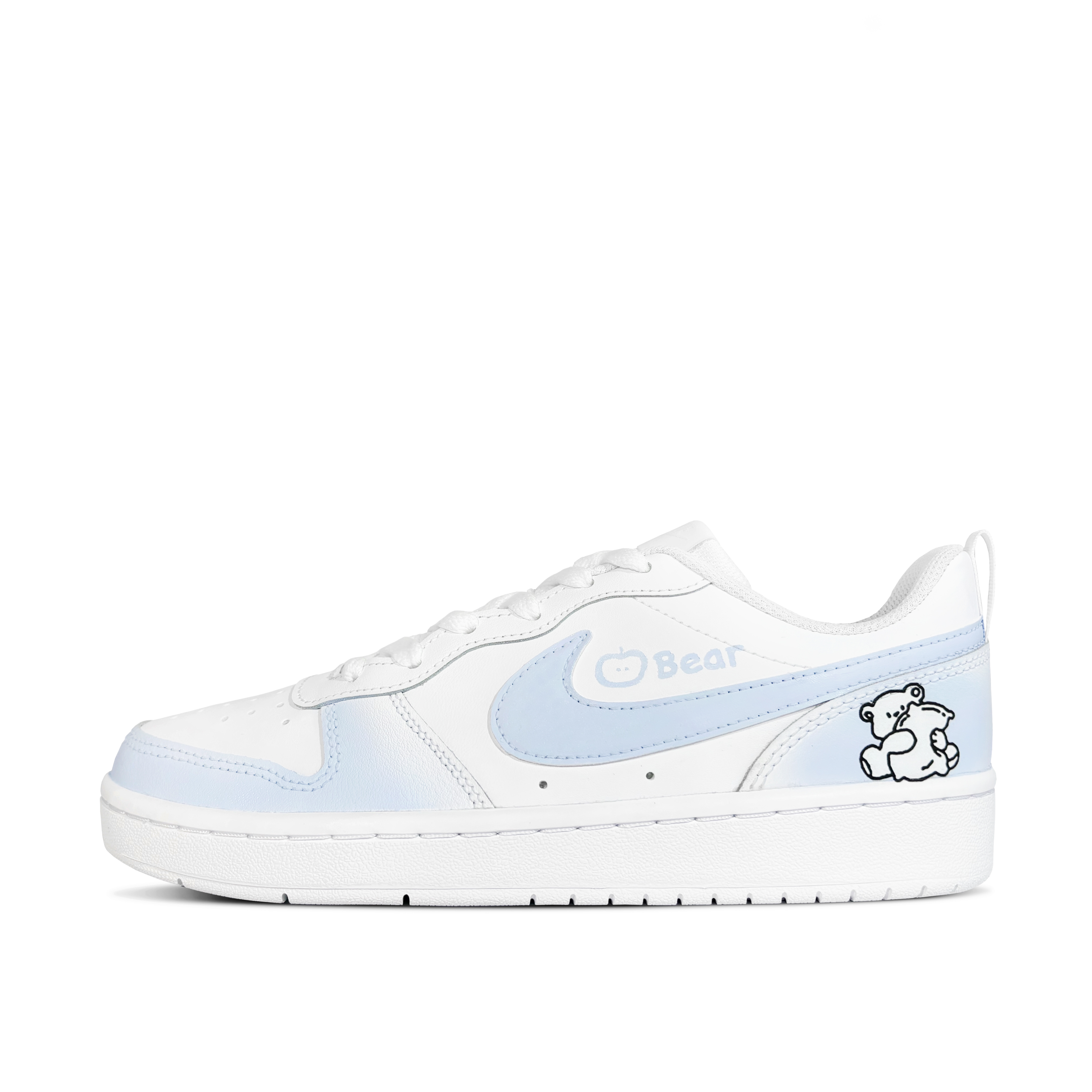 

Детские кроссовки для скейтбординга Court Borough Low 2 Low Top для подростков Nike, Hug Bear