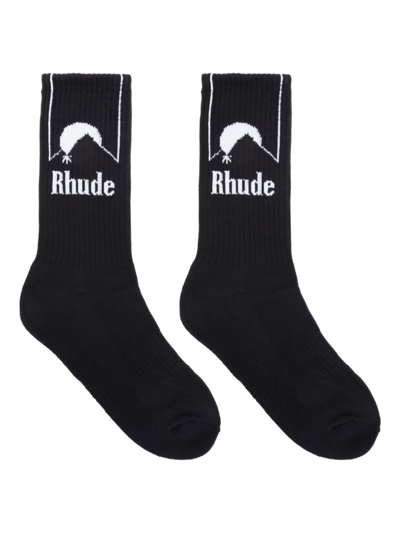 

Носки с логотипом RHUDE intarsia, черный