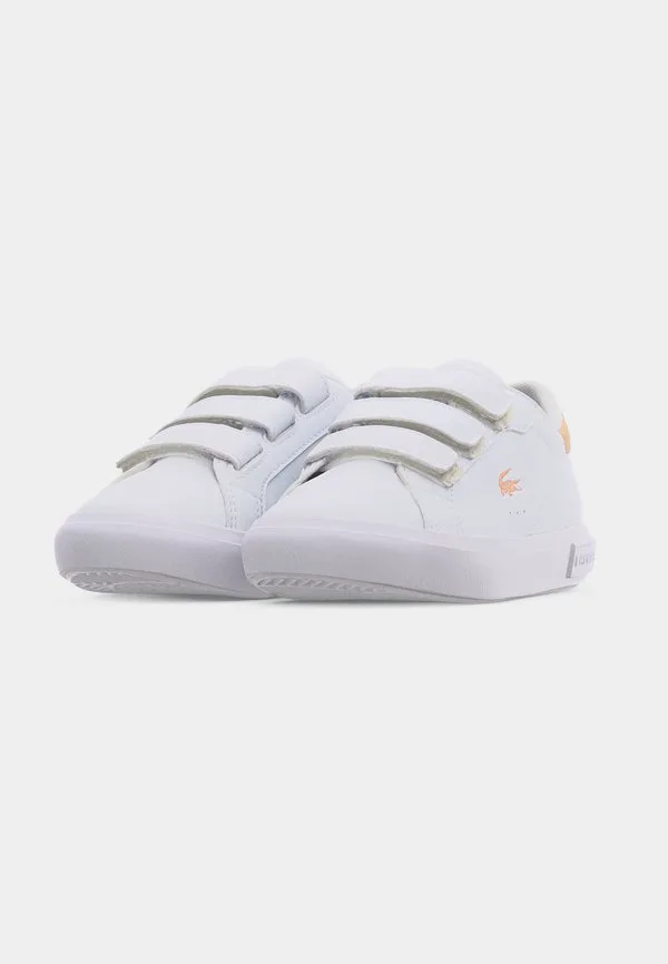 Детские кроссовки powercourt blush Lacoste, White/Light Pink — фото 3