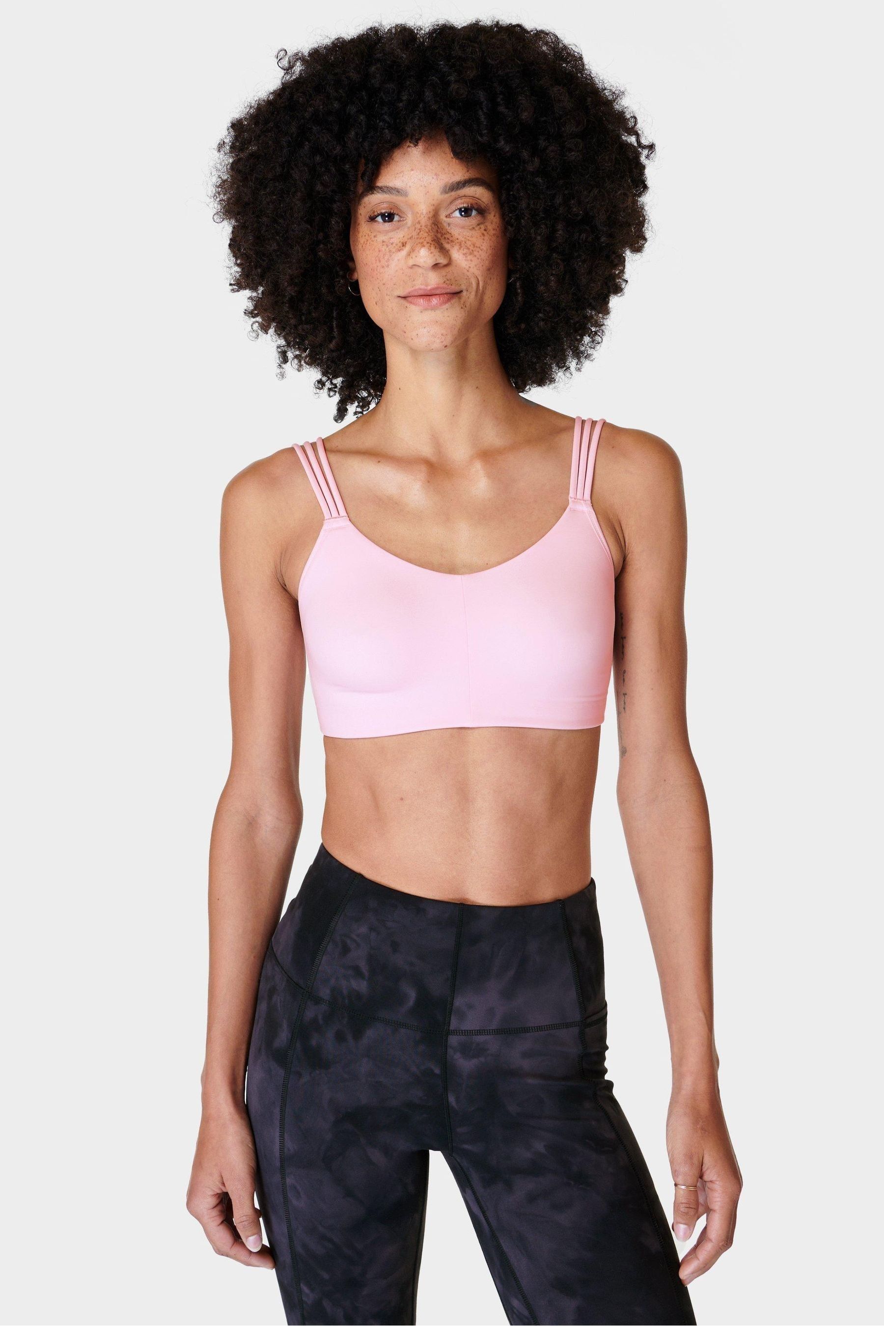 

Мягкий бюстгальтер для йоги ох уж этот Sweaty Betty, розовый