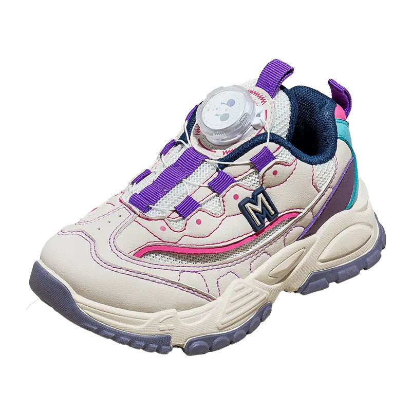 

Детские повседневные кроссовки Mickey Series с нескользящей подошвой, устойчивые к истиранию, дышащие Disney, фиолетовый