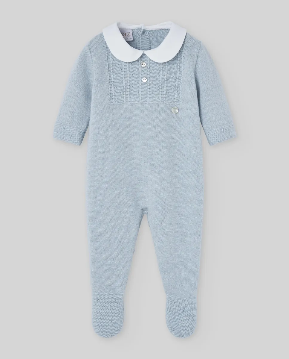 

Детский комбинезон из коллекции «Ежики» PAZ Rodríguez, светло-голубой