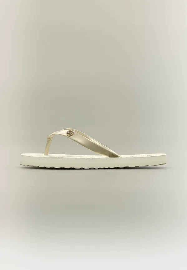 Сандалии jinx с т-образным ремешком Michael Kors Kids, Pale Gold-Coloured/Vanilla