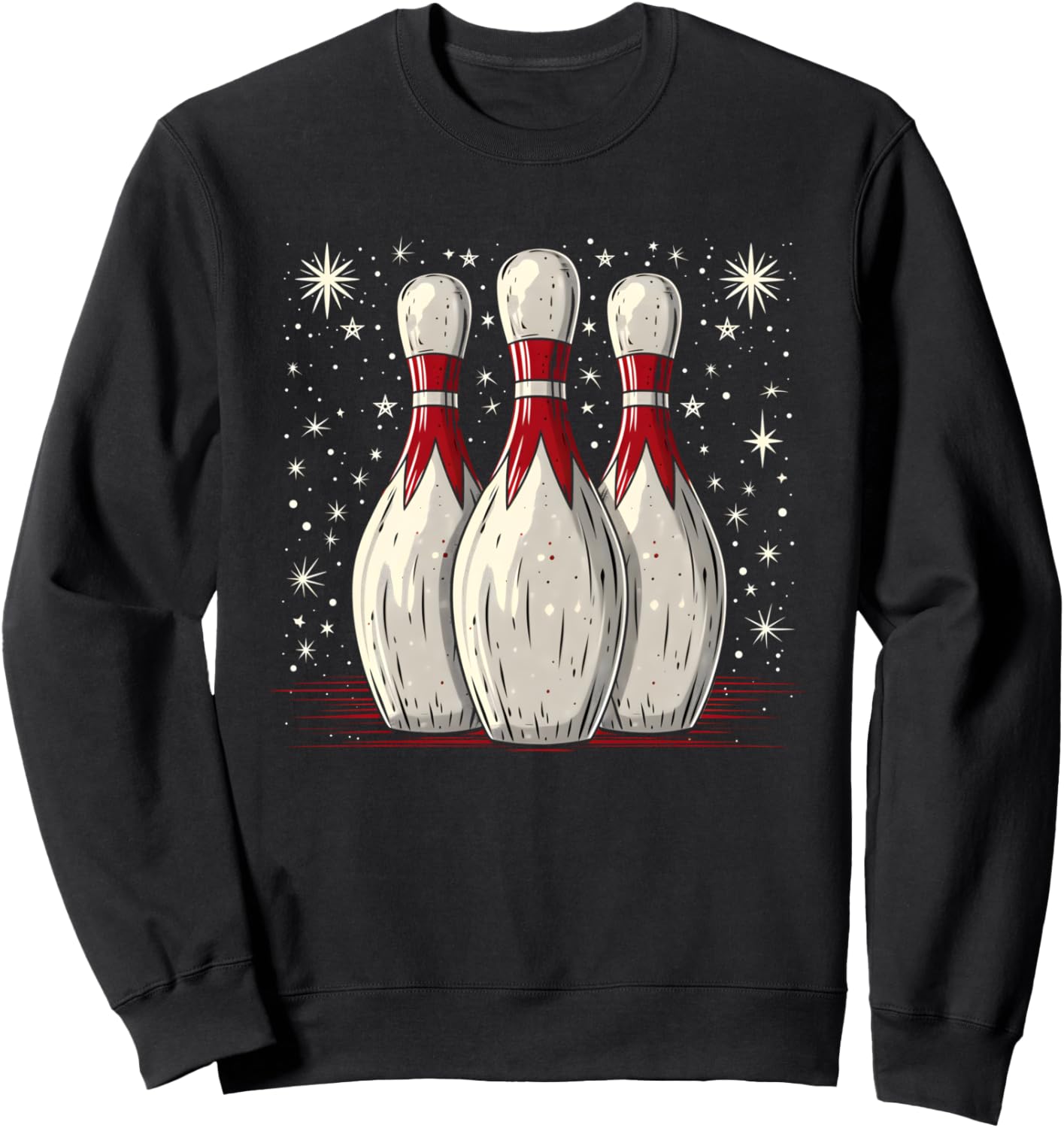 

Толстовка с мультяшной кеглей для боулинга Funny Bowling Instructor Graphic Shirt, черный