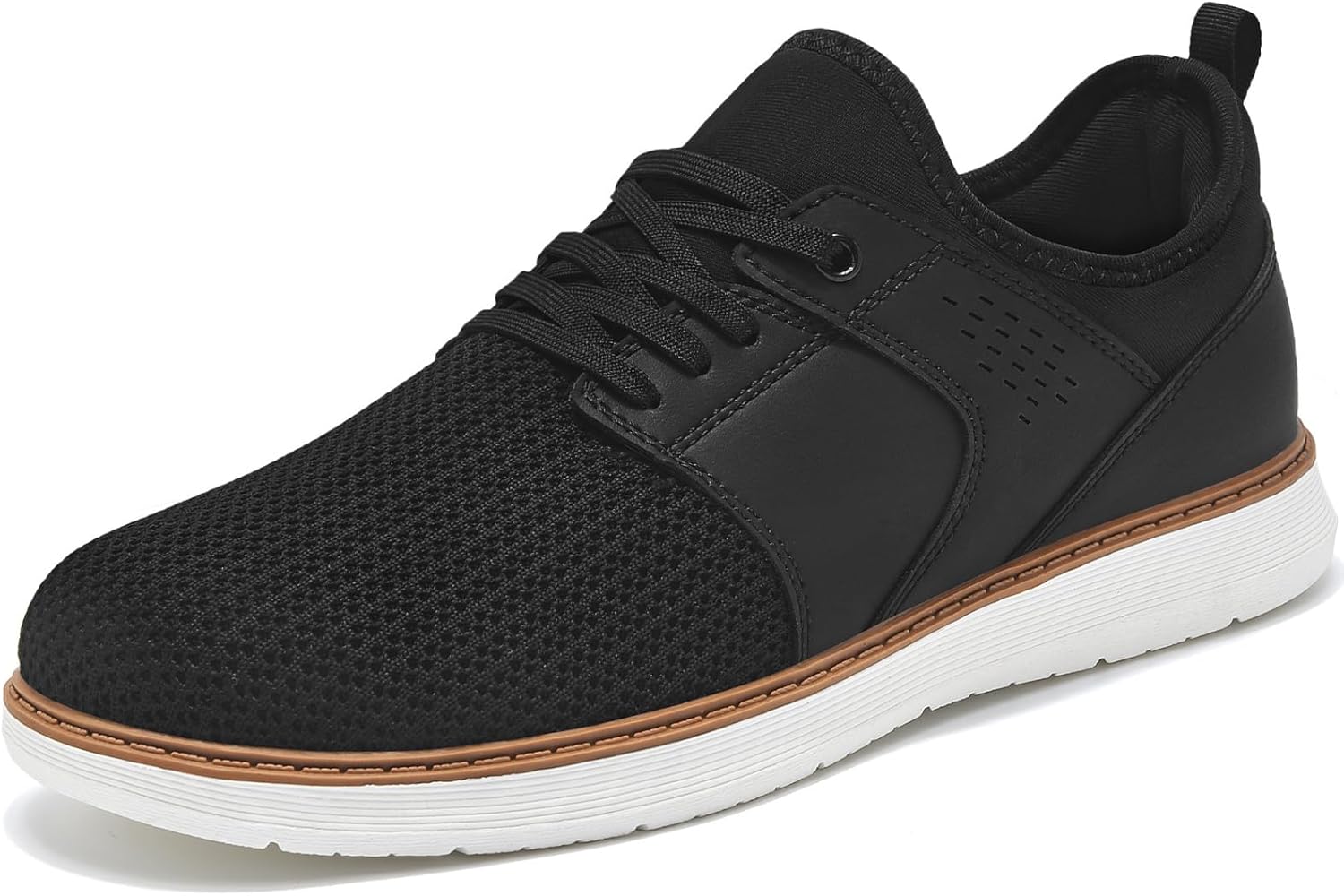 

Мужские повседневные туфли на каждый день, слипоны, модные кроссовки с сеткой, для ходьбы, дышащие, удобные, с нескользящей подошвой Eadnly, черный