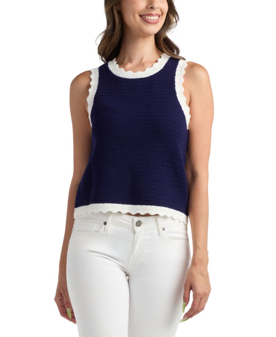 

Детский курортный свитер без рукавов с вырезом-лодочкой BCX, Blue