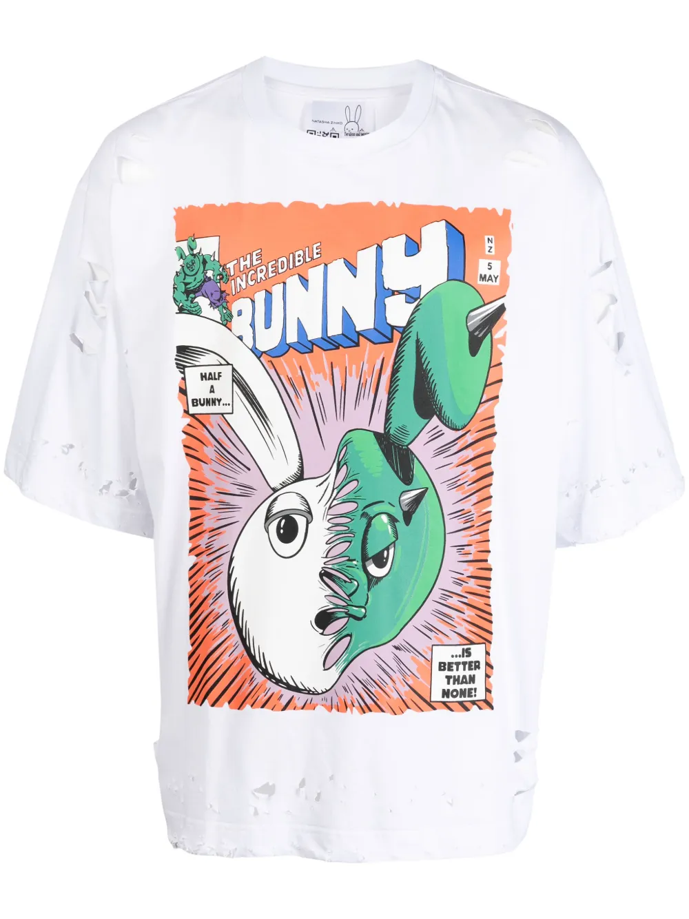 

Футболка The Incredible Bunny Natasha Zinko, белый