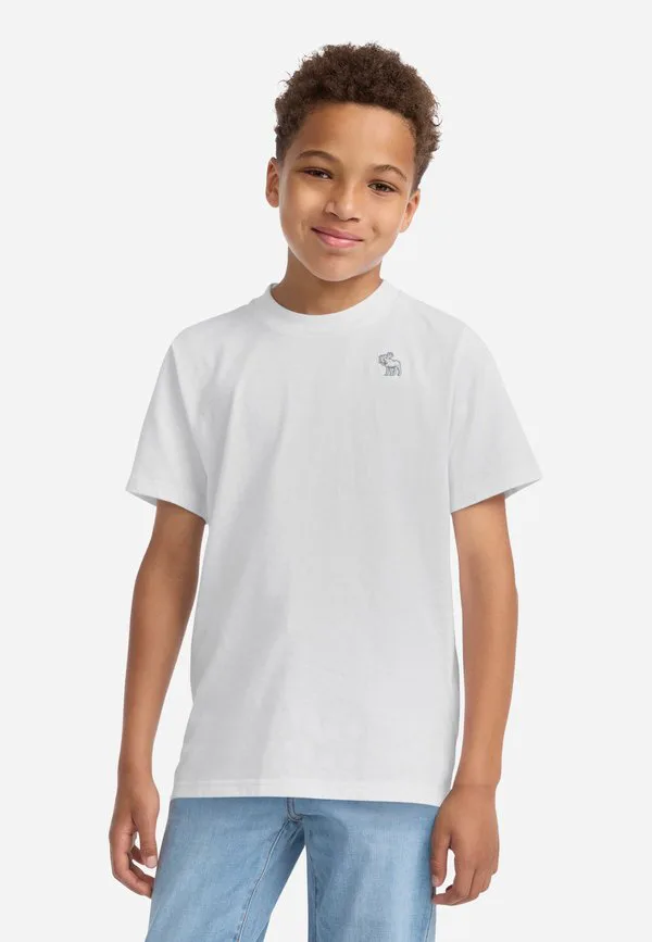 Базовая футболка с коротким рукавом Abercrombie & Fitch, Bright White