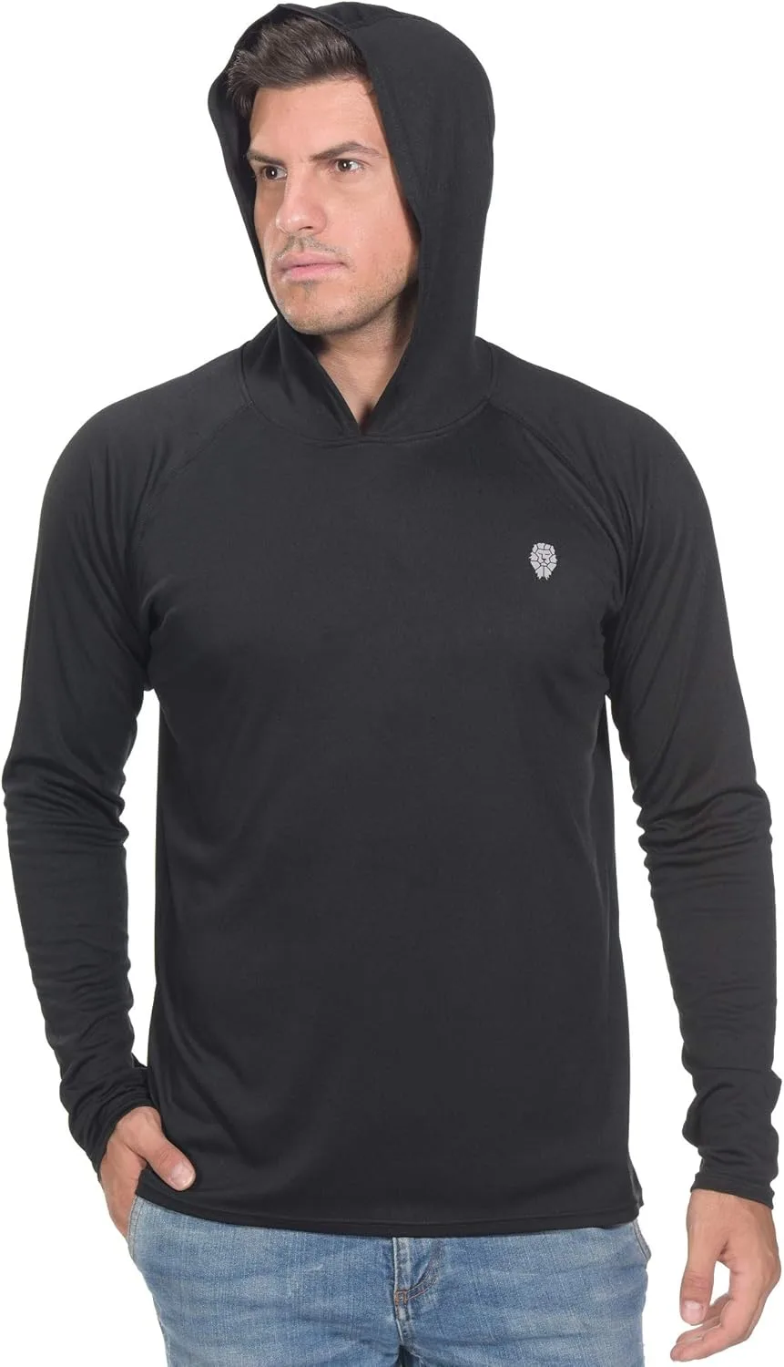 

Футболка с капюшоном для рыбалки, длинный рукав, SPF 50+ PIQIDIG