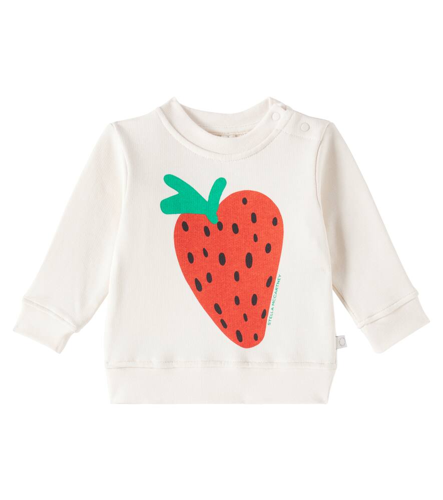 

Детский джемпер из хлопкового джерси с принтом Stella McCartney Kids, Beige