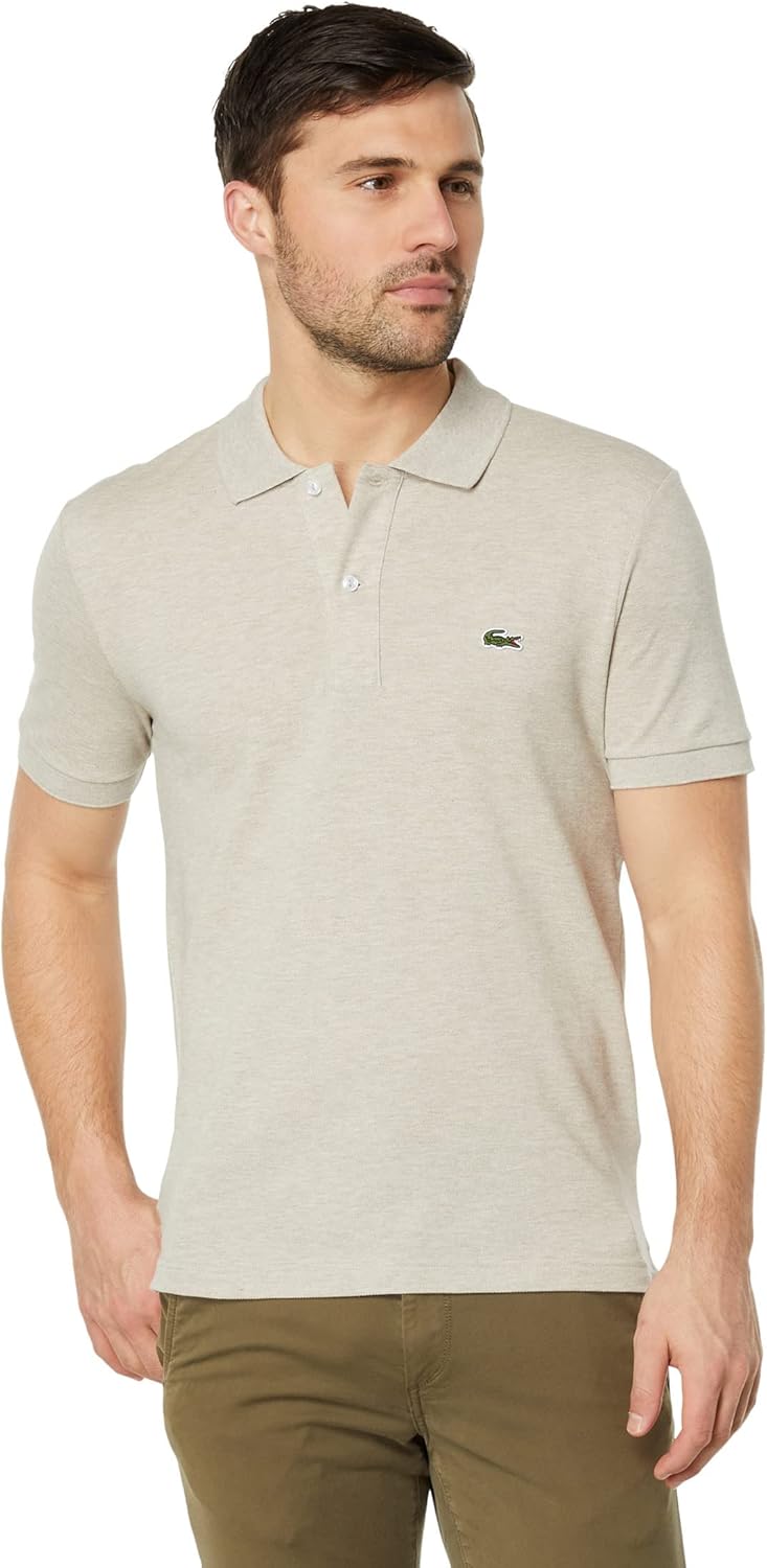 

Lacoste мужская приталенная короткая рукав поло L12.12, Heather Wicker