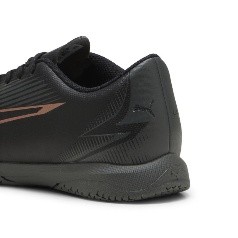 Футбольные бутсы ULTRA PLAY IT для молодежи PUMA Black Copper Rose Metallic — фото 2