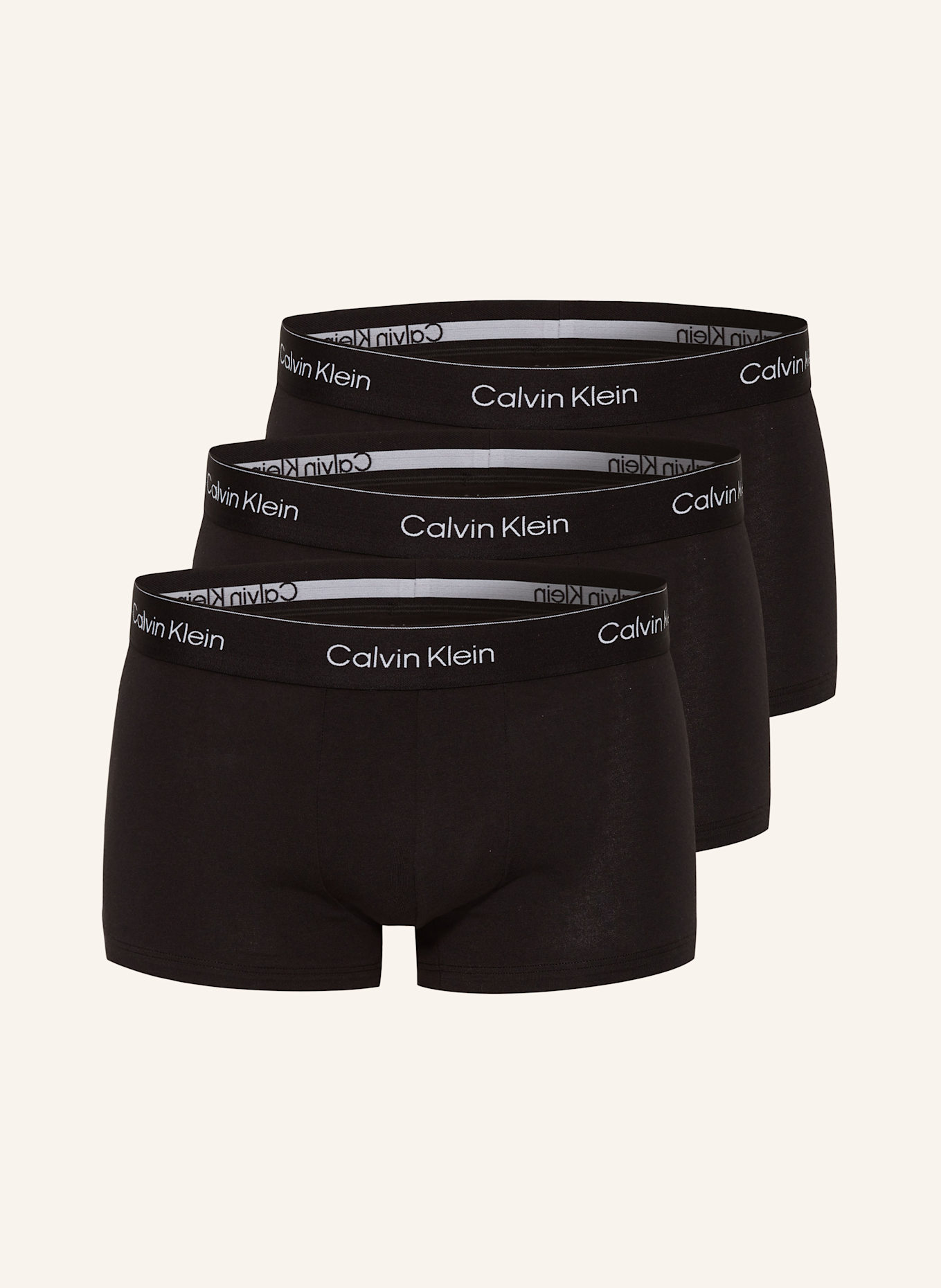 

Упаковка из 3 трусов-боксеров Icon из хлопка стретч с низкой посадкой Calvin Klein, черный