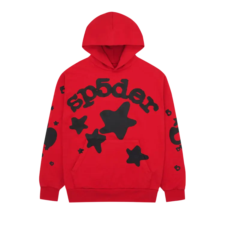 

Худи Sp5der Beluga 'Red/Black', красный