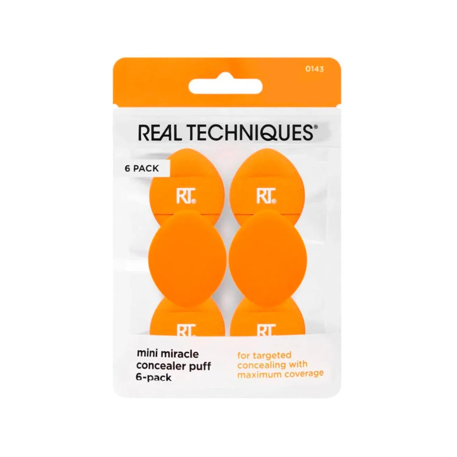 Набор мини-спонжей для консилера «Mini Miracle Concealer Bean Bag» от REAL TECHNIQUES, 6 шт. Real Techniques