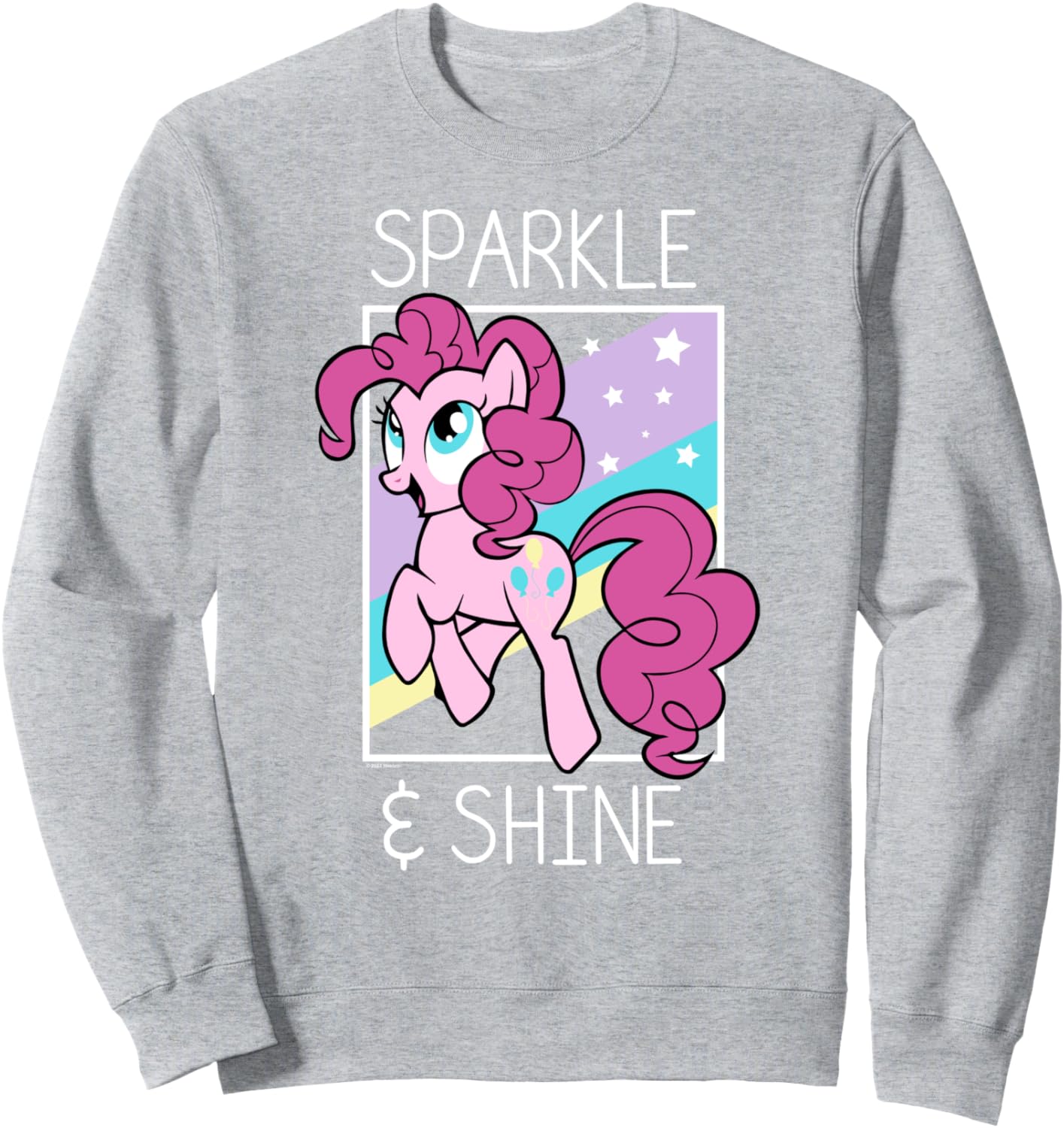 

Толстовка с портретом My Little Pony: Friendship Is Magic Sparkle & Shine, серый