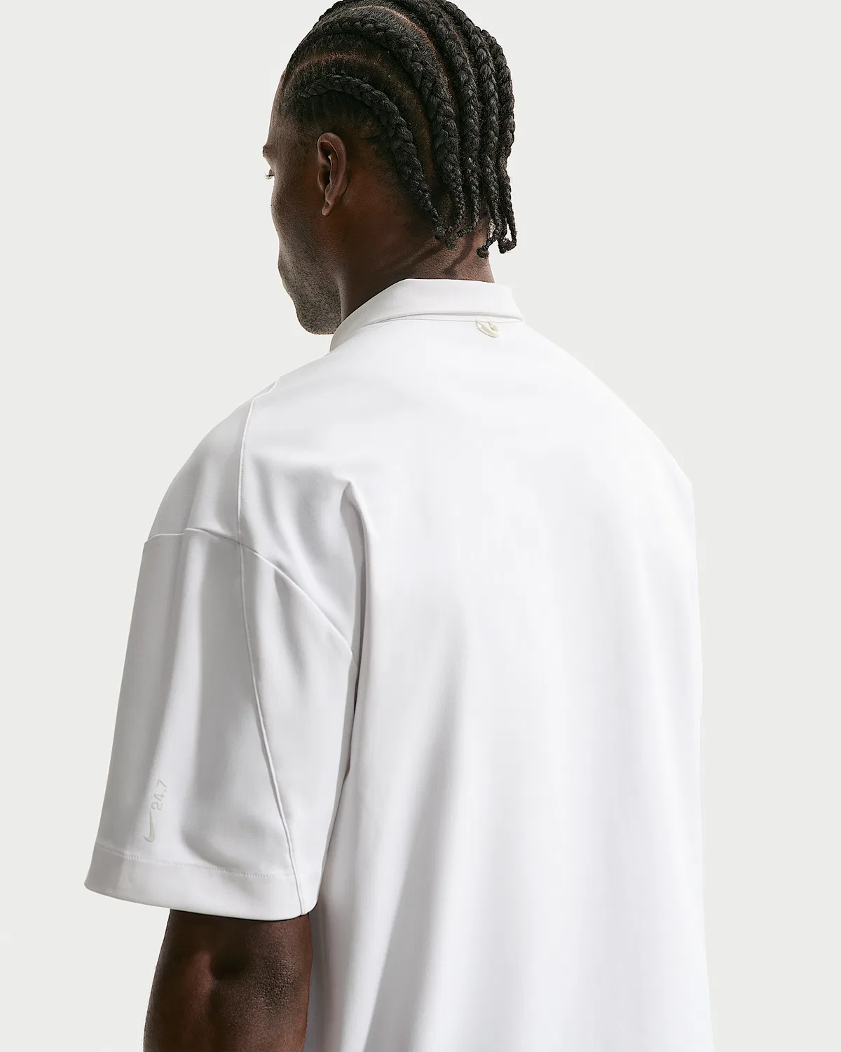 Мужская рубашка Dri-FIT UV на пуговицах Nike 24.7 PerfectStretch, White/Sail/Photon Dust — фото 2