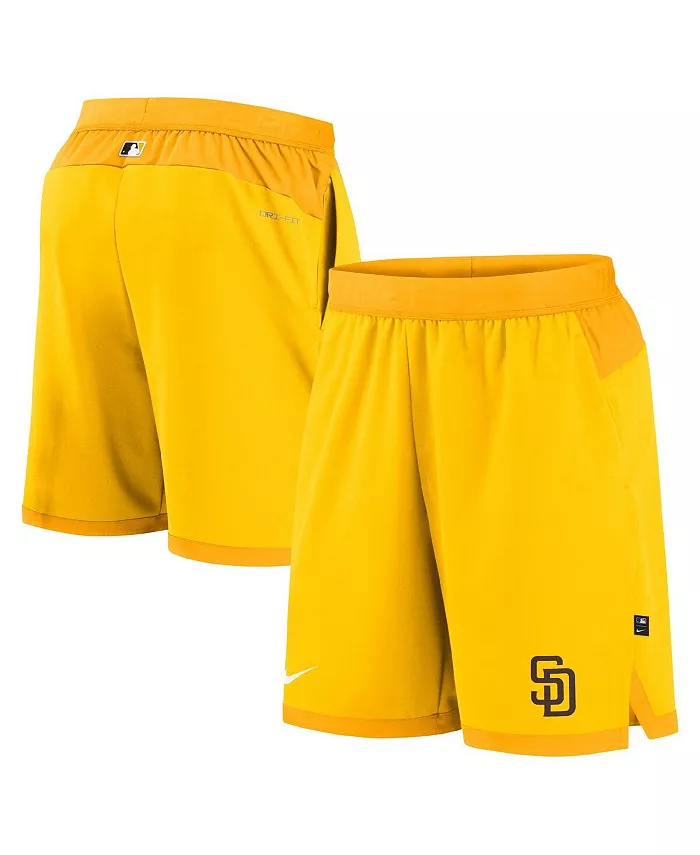 

Мужские шорты для активного отдыха Gold San Diego Padres Authentic Collection Flex Vent Performance Nike