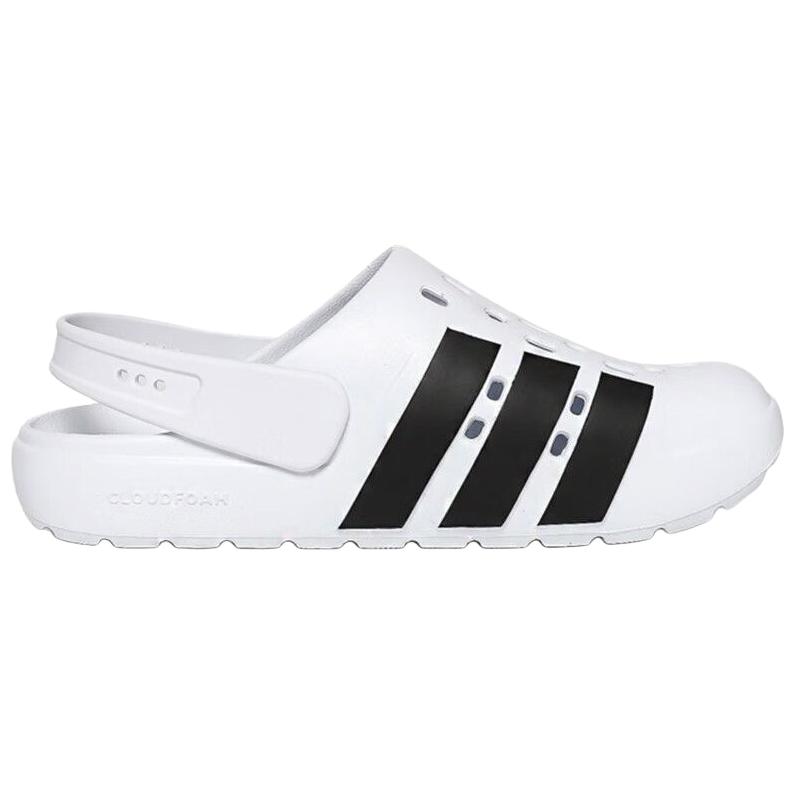 Adidas ADILETTE CLOGS Unisex Белый Черный — фото 4