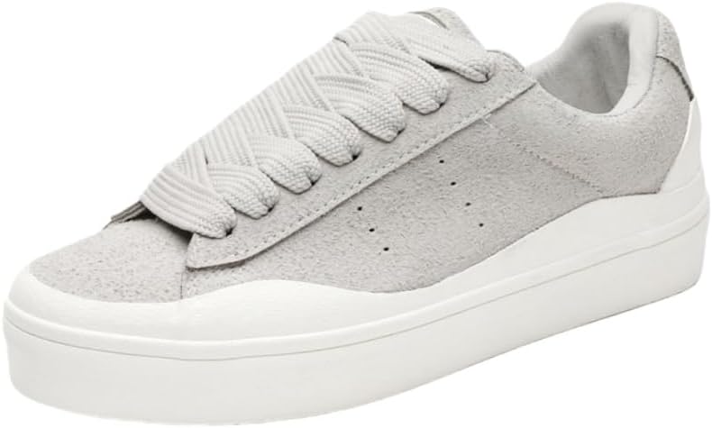 

Мужские кеды на толстой подошве - модные спортивные и повседневные кроссовки Fusecottc, серый