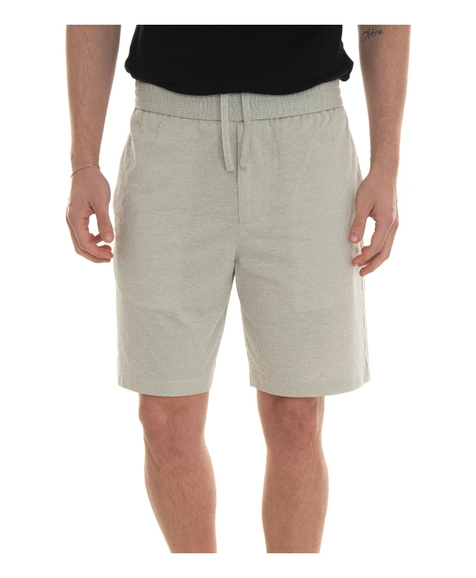 

Полосатые шорты-бермуды с эластичным поясом Hindustrie, зеленый