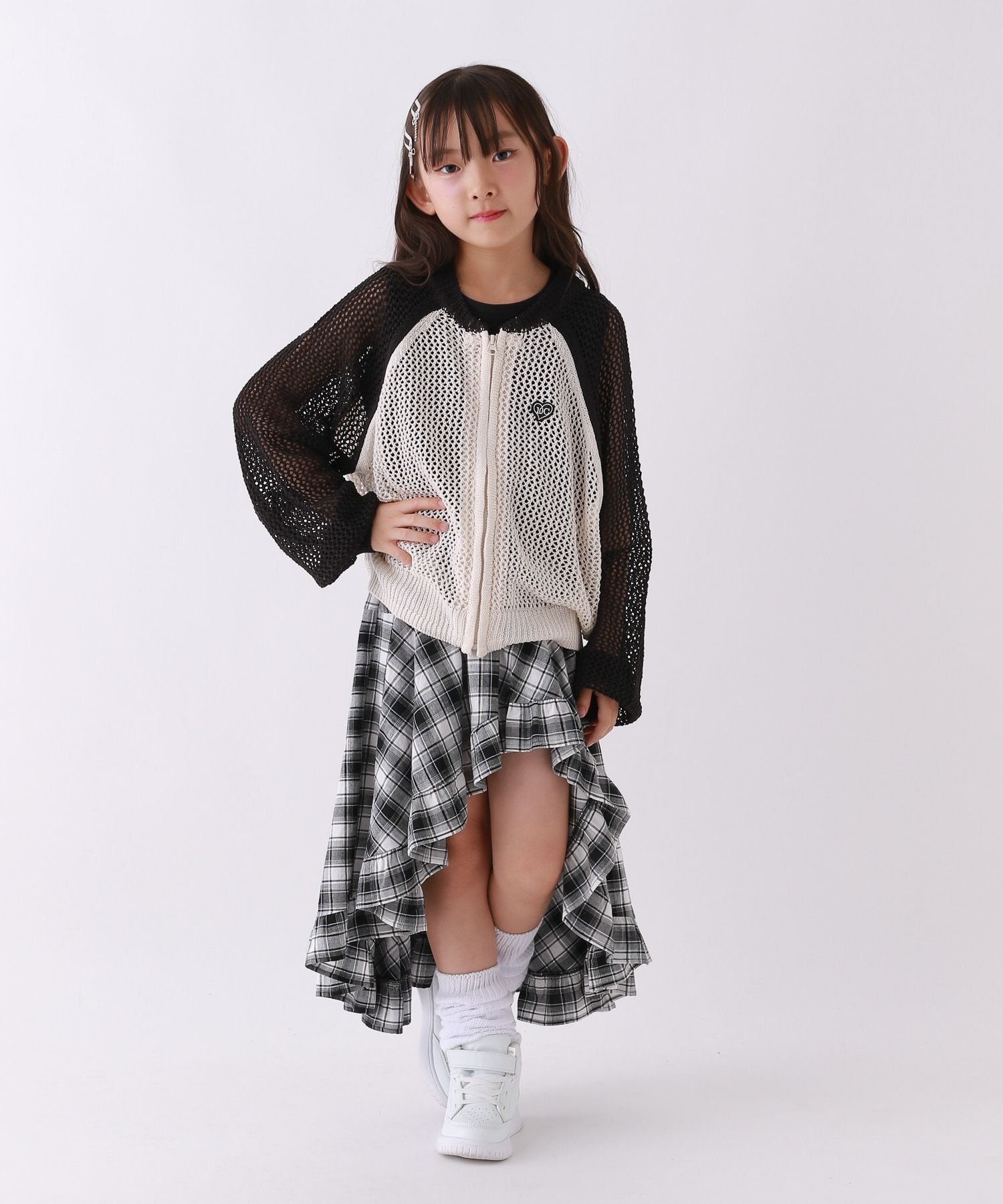 Кардиган с нумерацией Zip 10C REPIPI, White x Black 05
