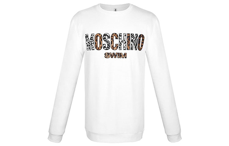 

MOSCHINO Толстовка унисекс белая