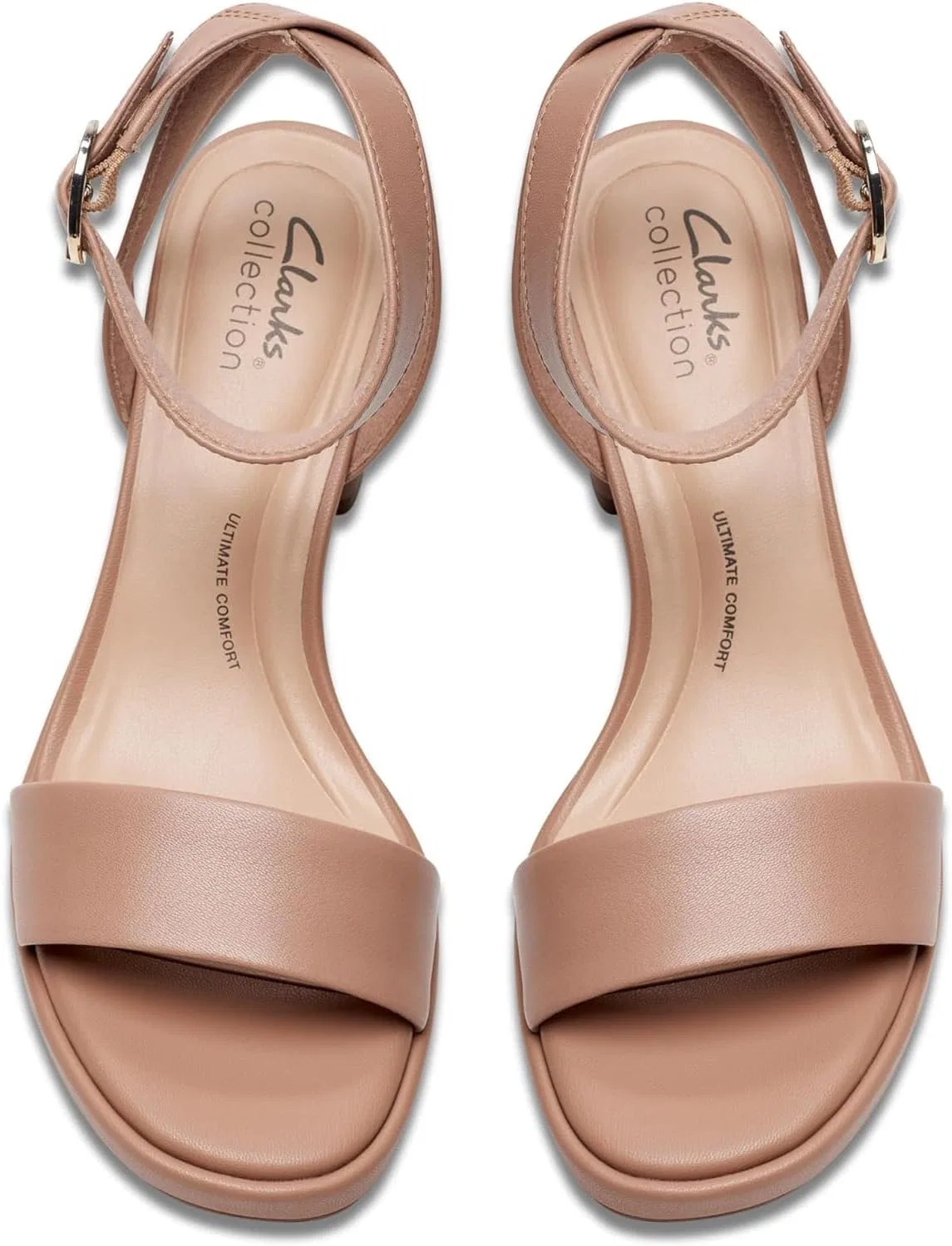 Мужские сандалии на каблуке Ambyrlyn Bay от Clarks, Warm Beige Leather — фото 3