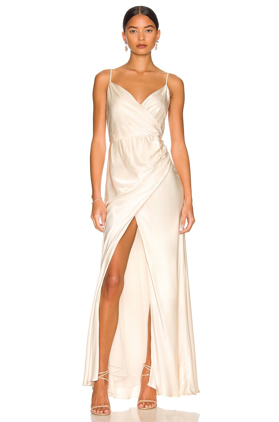 

Платье макси Shona Joy La Lune Cross Draped, кремовый, Бежевый, Платье макси Shona Joy La Lune Cross Draped, кремовый