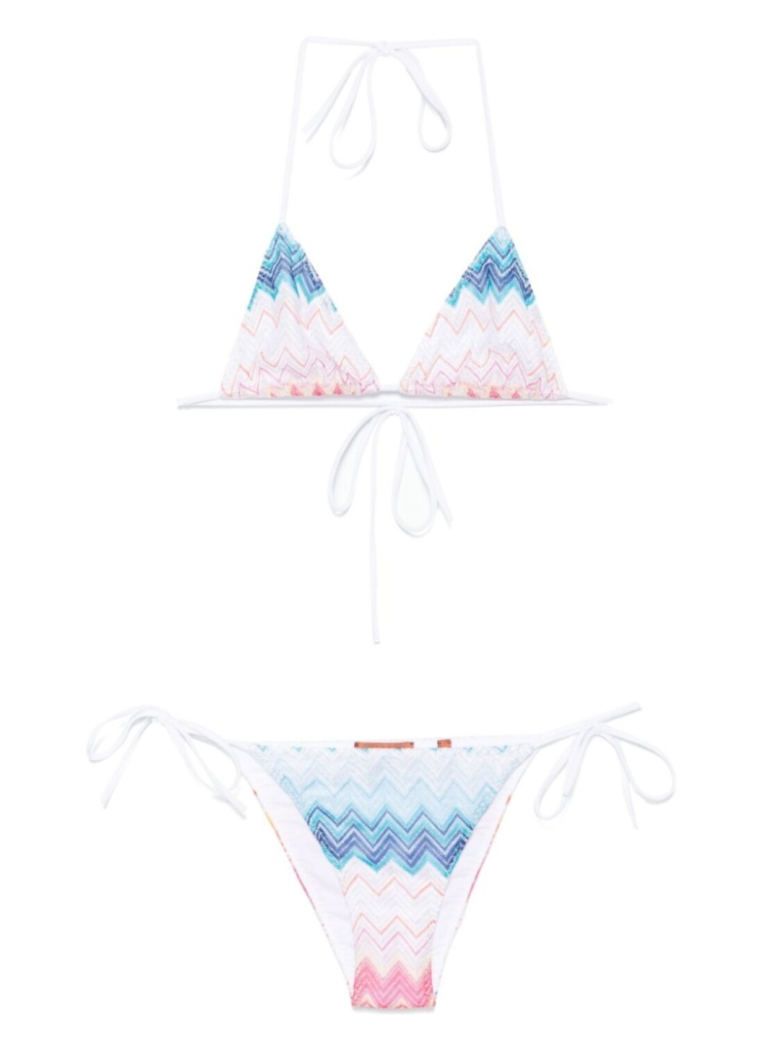 

Комплект бикини с зигзагообразным люрексом Missoni, белый