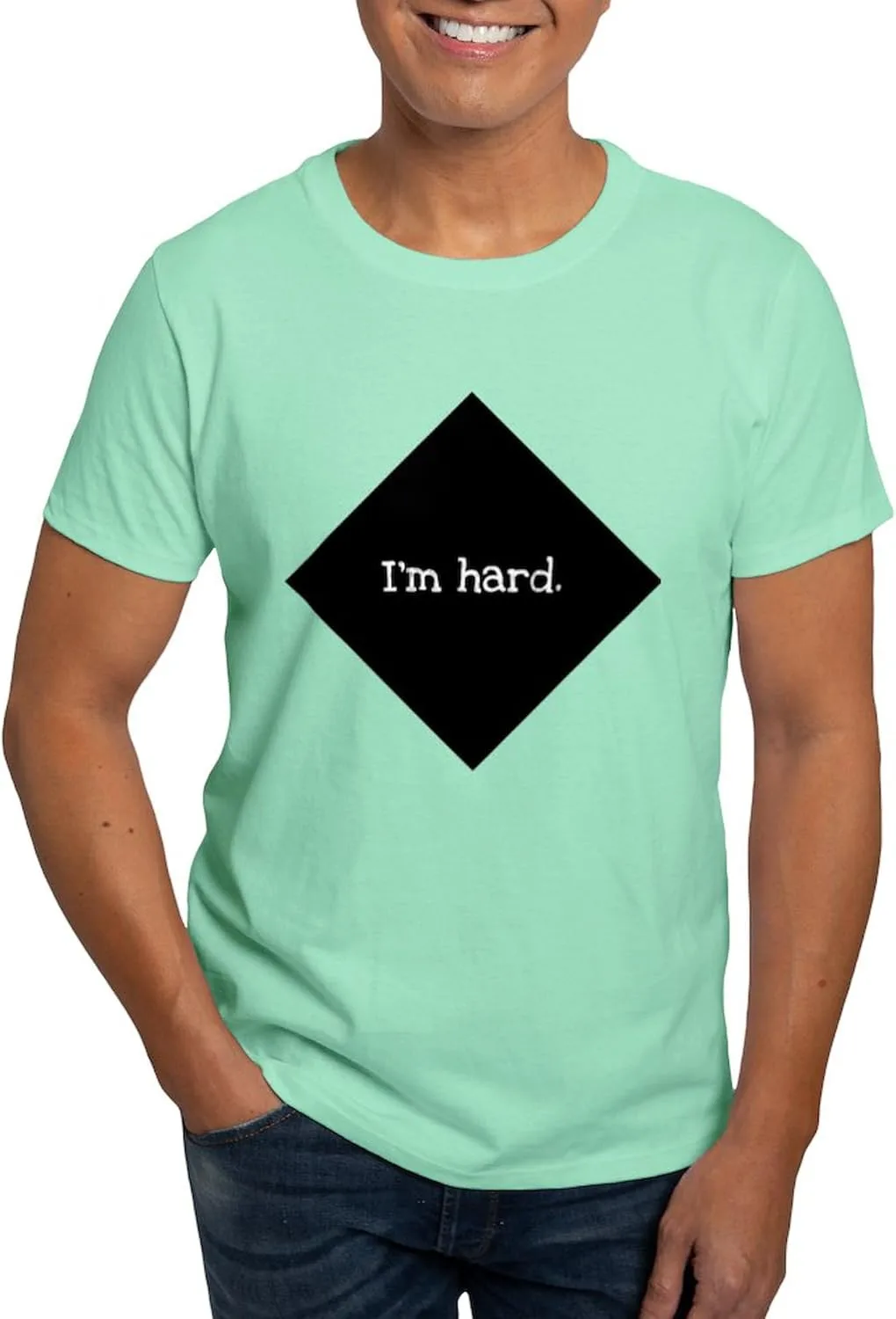 

Футболка мужская Hard Dark, 100% хлопок, белая CafePress