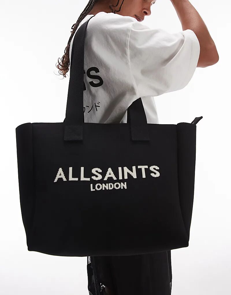 

Сумка-тоут AllSaints Izzy среднего размера черного цвета