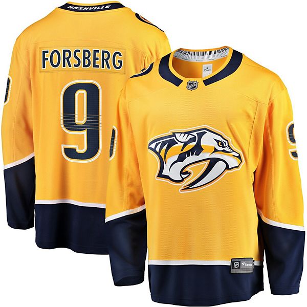 

Мужская футболка Filip Forsberg Nashville Predators Home Breakaway Fanatics